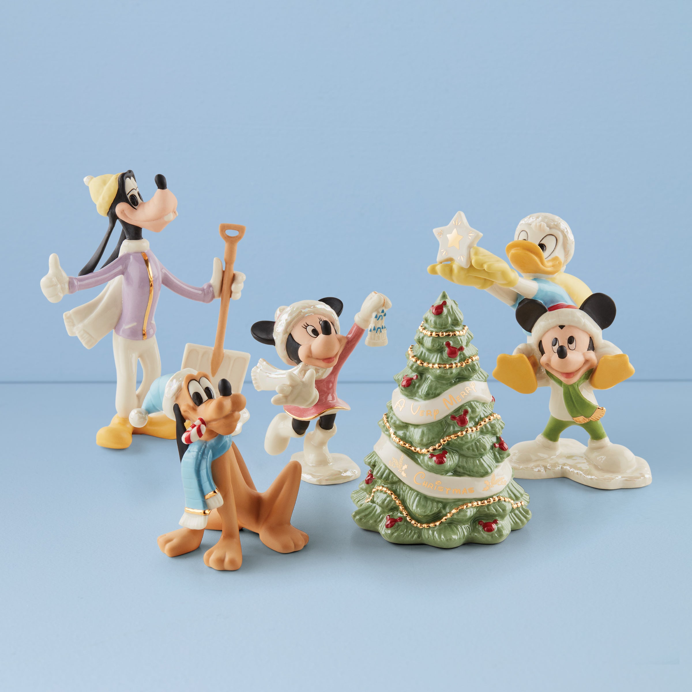 Lenox Fine Lenox Fine Disney Winter Fun 5-Piece Figurine Set