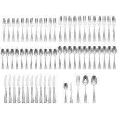 Alternative view of Lenox Fine Lenox Fine French Perle Scallop Vintage 65-Piece Flatware Set