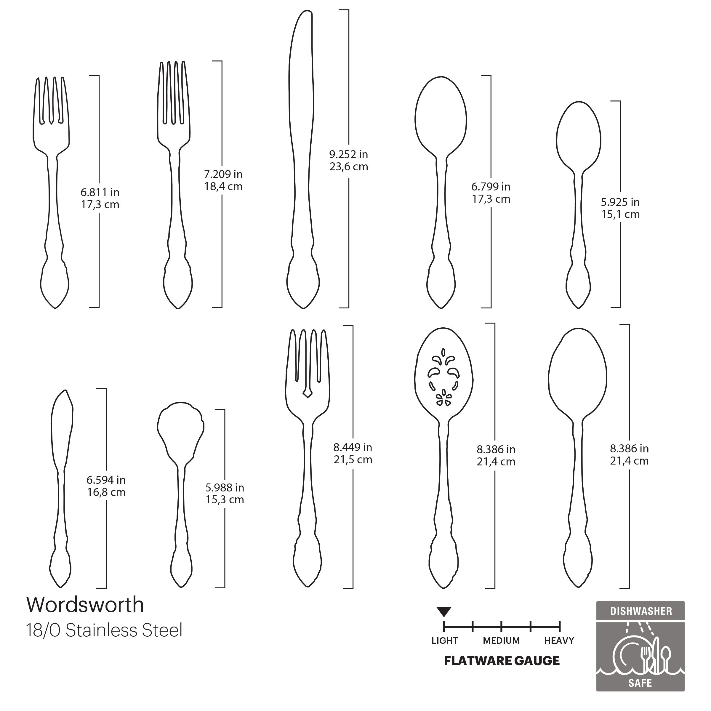 Lenox Fine Lenox Fine Wordsworth 45-Piece Flatware Set - Image 4