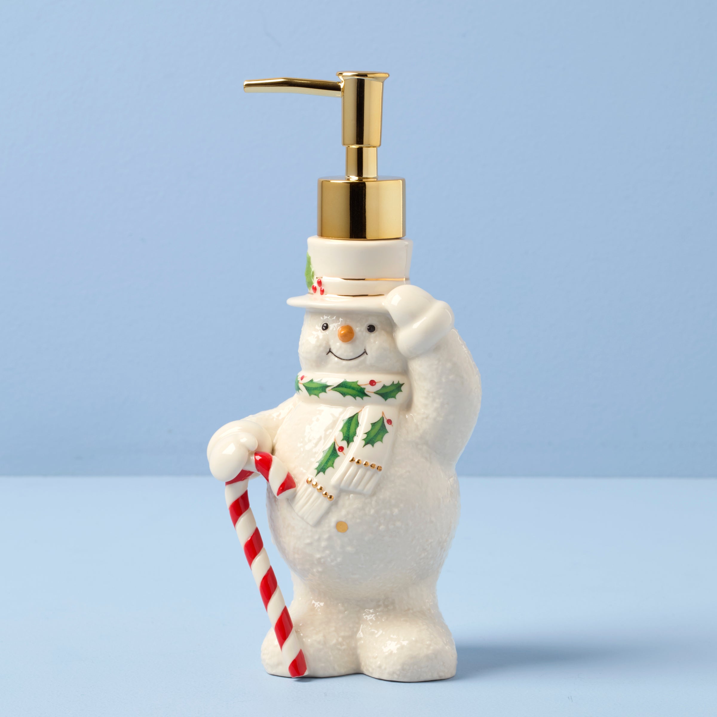 Lenox Fine Lenox Fine Happy Holly Days Snowman Soap Dispenser