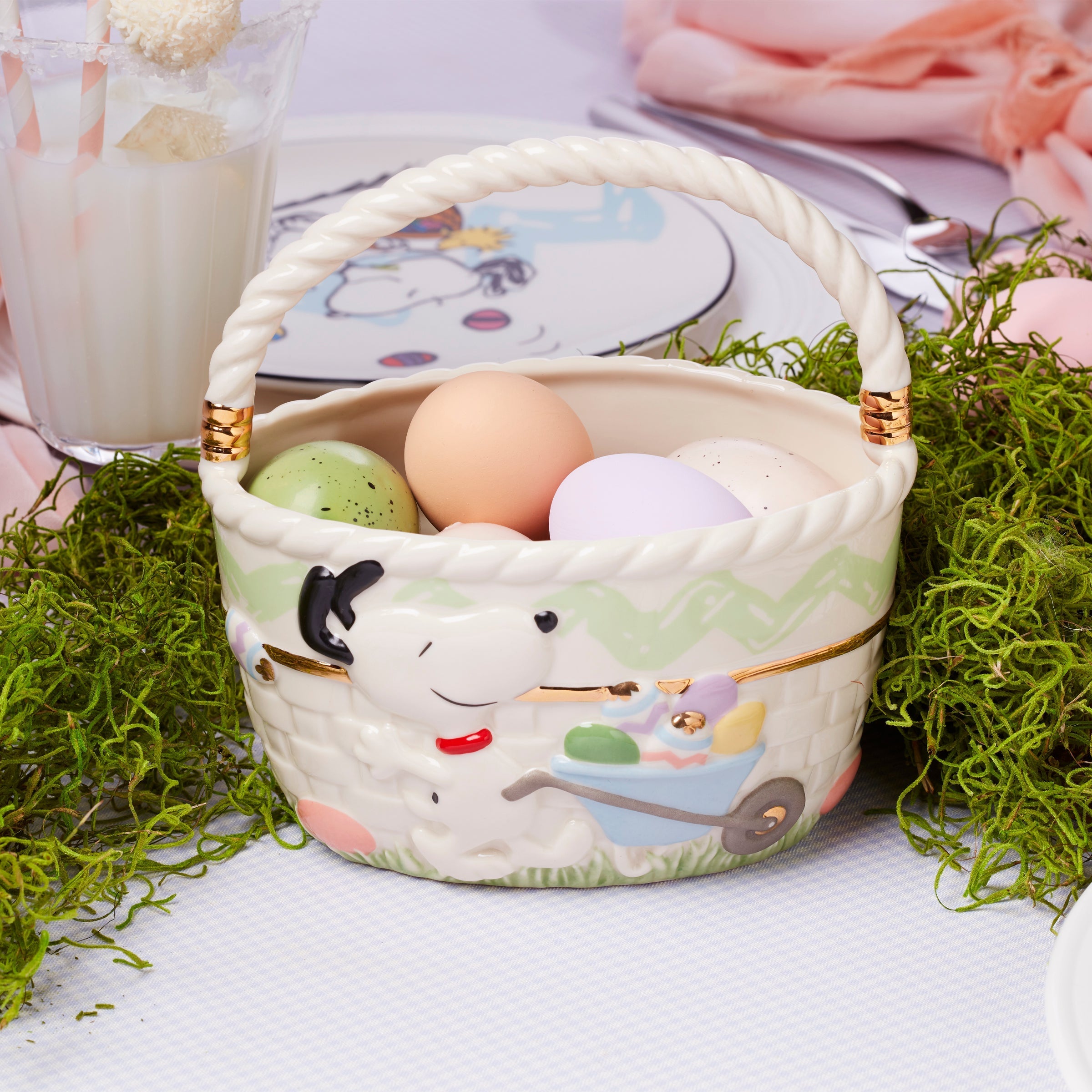Lenox Fine Lenox Fine Snoopy Easter Basket - Image 4