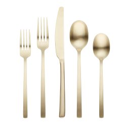 Lenox Fine Lenox Fine Beacon Champagne Satin 20-Piece Flatware Set