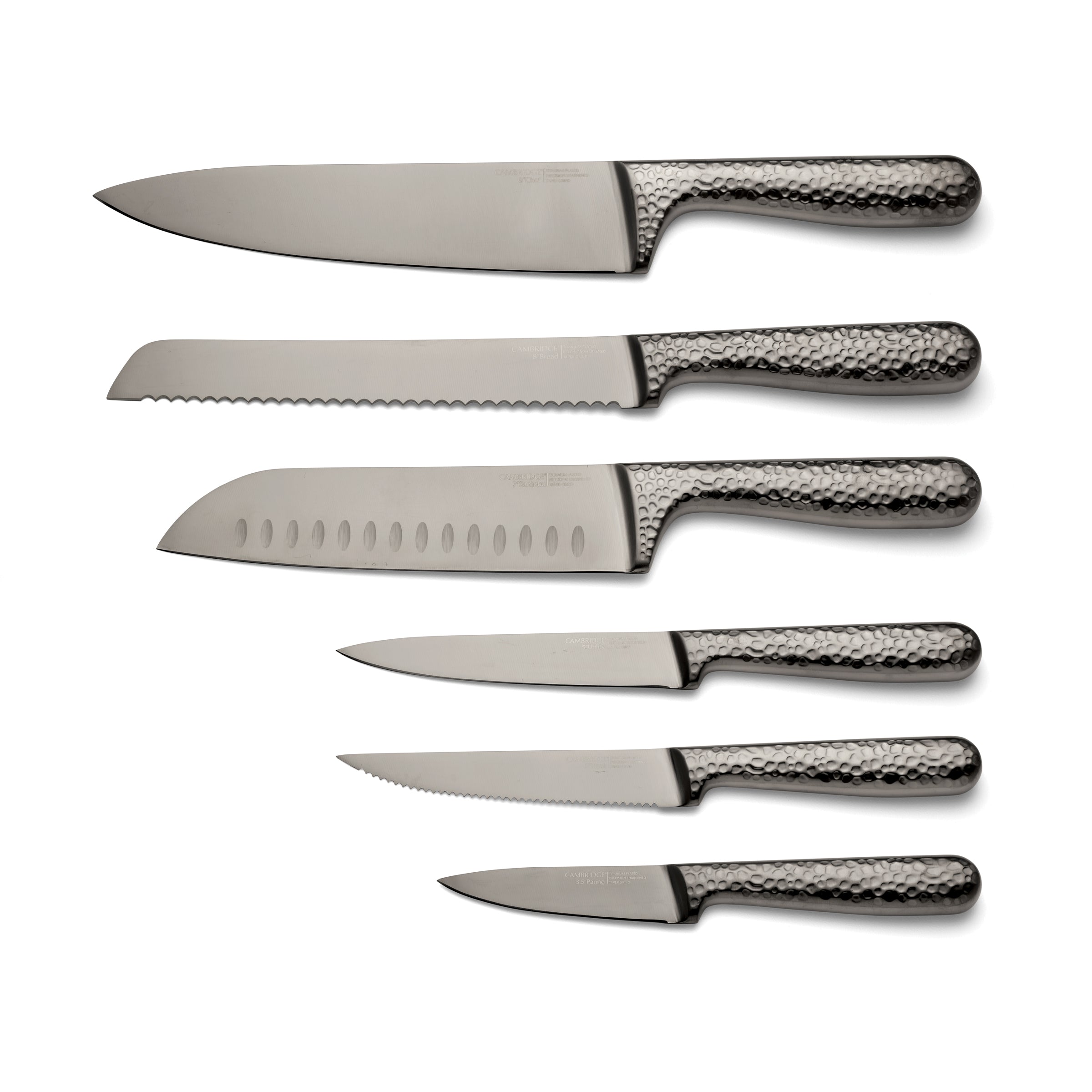 Lenox Fine Lenox Fine Nero Hammered Titanium 12 Piece Cutlery Block Set - Image 6