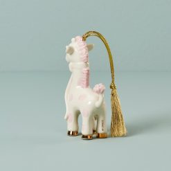 Alternative view of Lenox Fine Lenox Fine Personalized Baby's Pink Giraffe Ornament