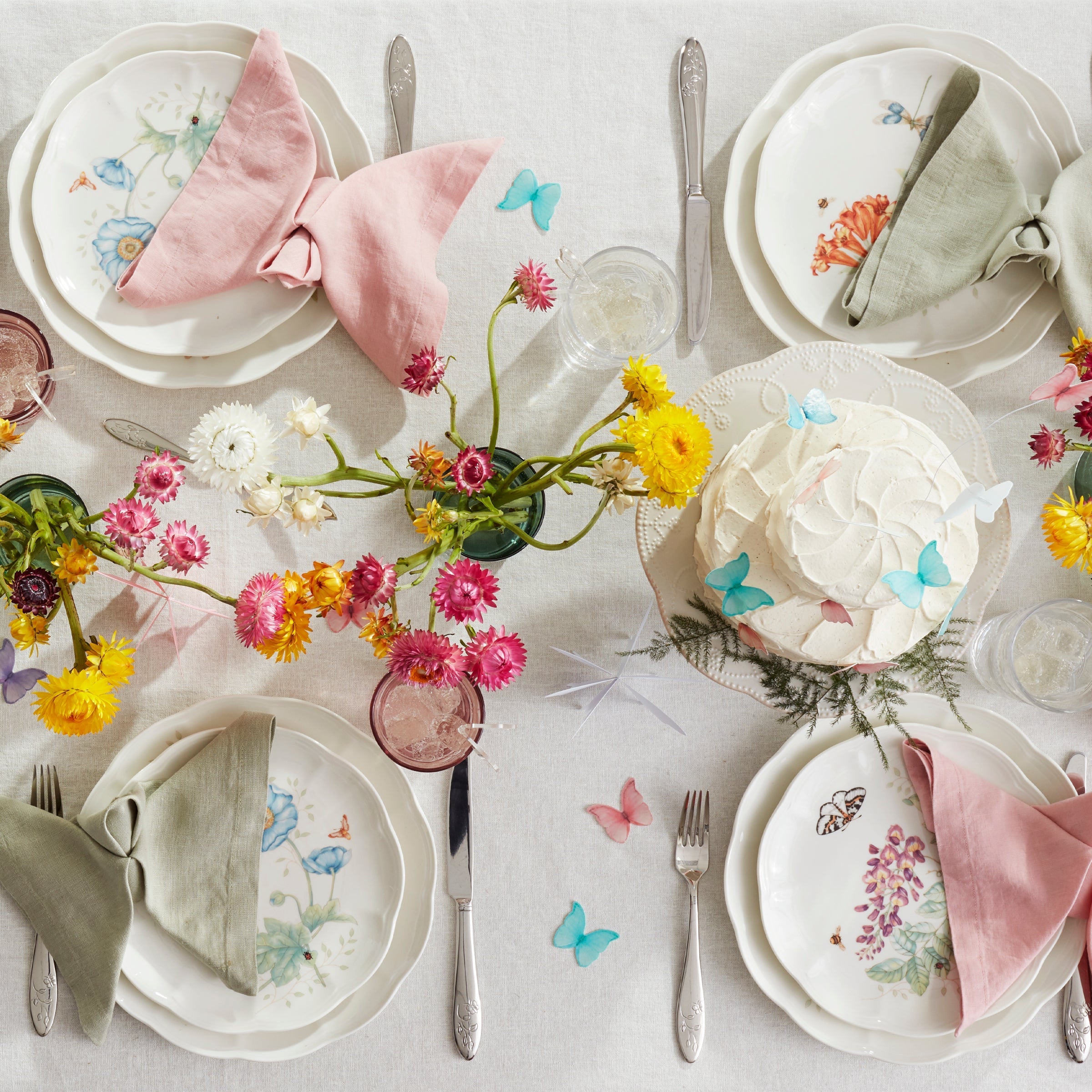 Lenox Fine Lenox Fine Butterfly Meadow 28-Piece Dinnerware Set - Image 7