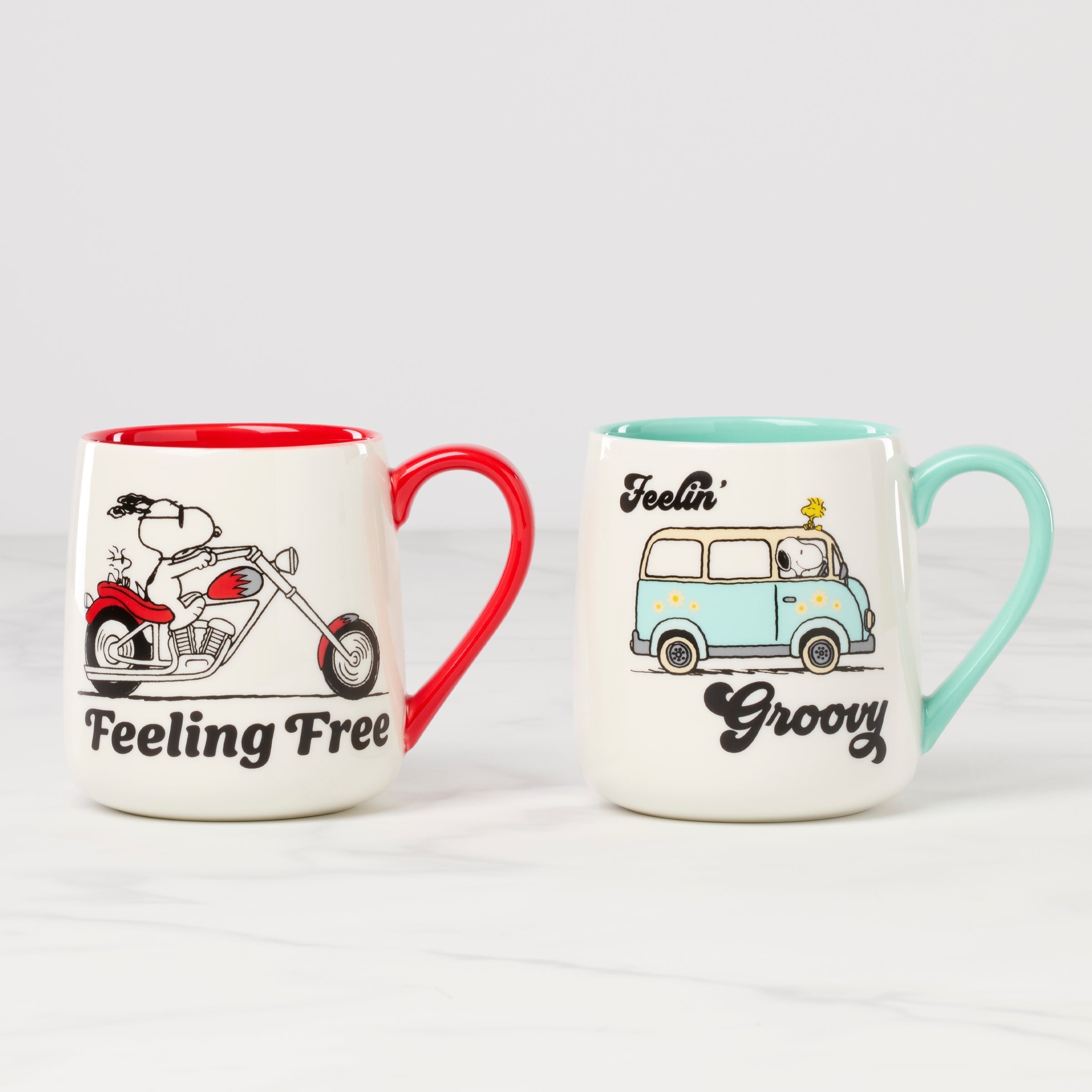 Lenox Fine Lenox Fine Peanuts Mugs Groovy-Feeling Free, Set of 2