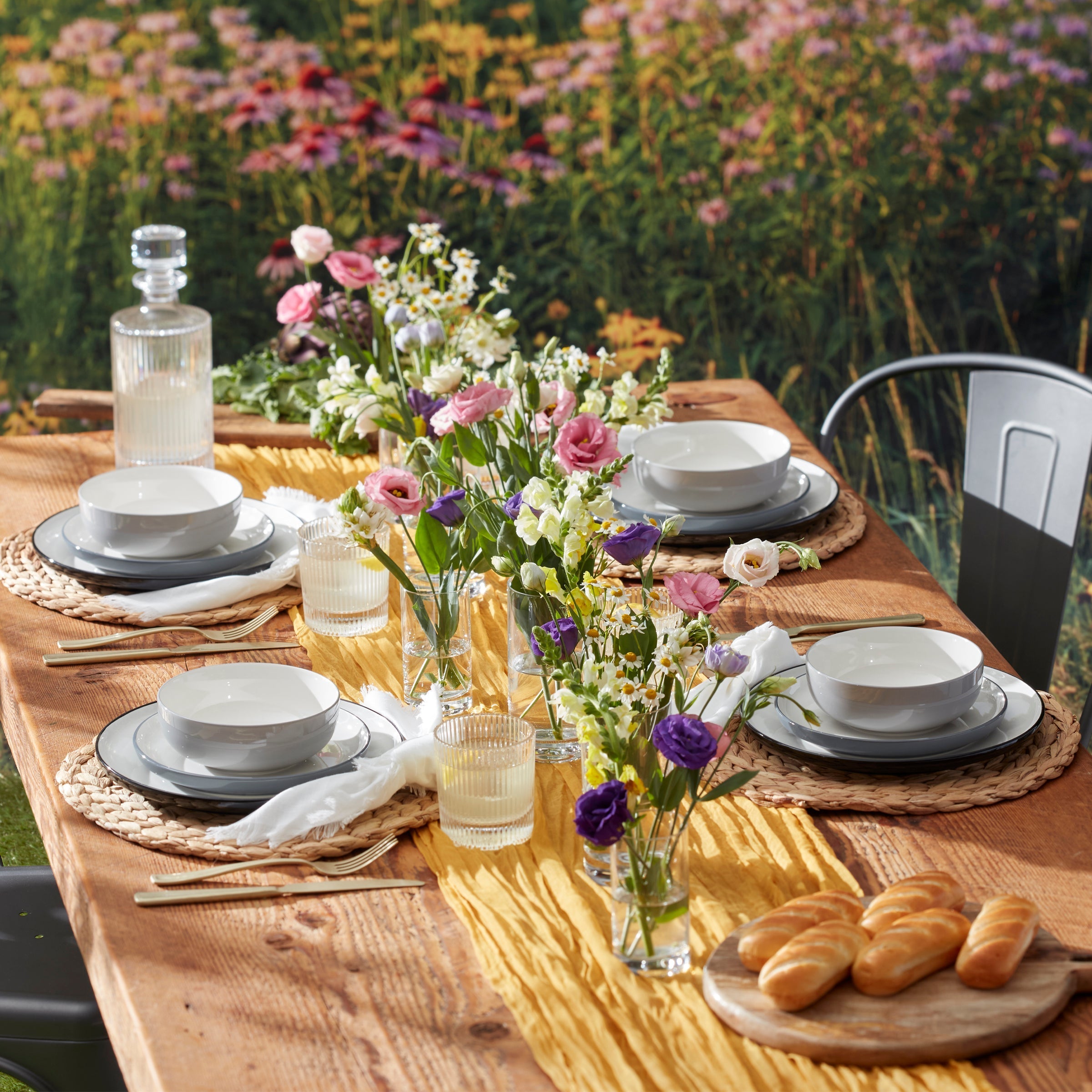 Lenox Fine Lenox Fine 24 Seven Colors Pumice 12-Piece Dinnerware Set - Image 2