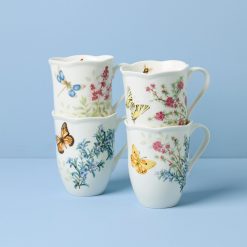 Lenox Fine Lenox Fine Butterfly Meadow Herbs Mugs, Set of 4