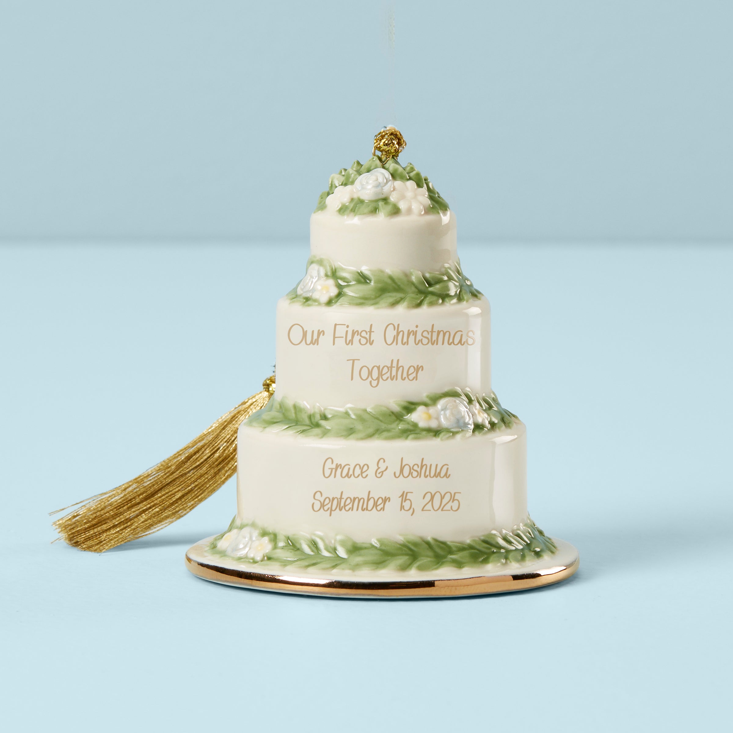 Lenox Fine Lenox Fine Personalized 1st Christmas Cake Ornament