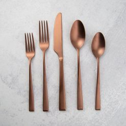 Lenox Fine Lenox Fine Marlise Copper Satin 20-Piece Flatware Set
