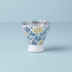Lenox Fine Lenox Fine Blue Bay Ikat Stainless Steel Cocktail Tumbler