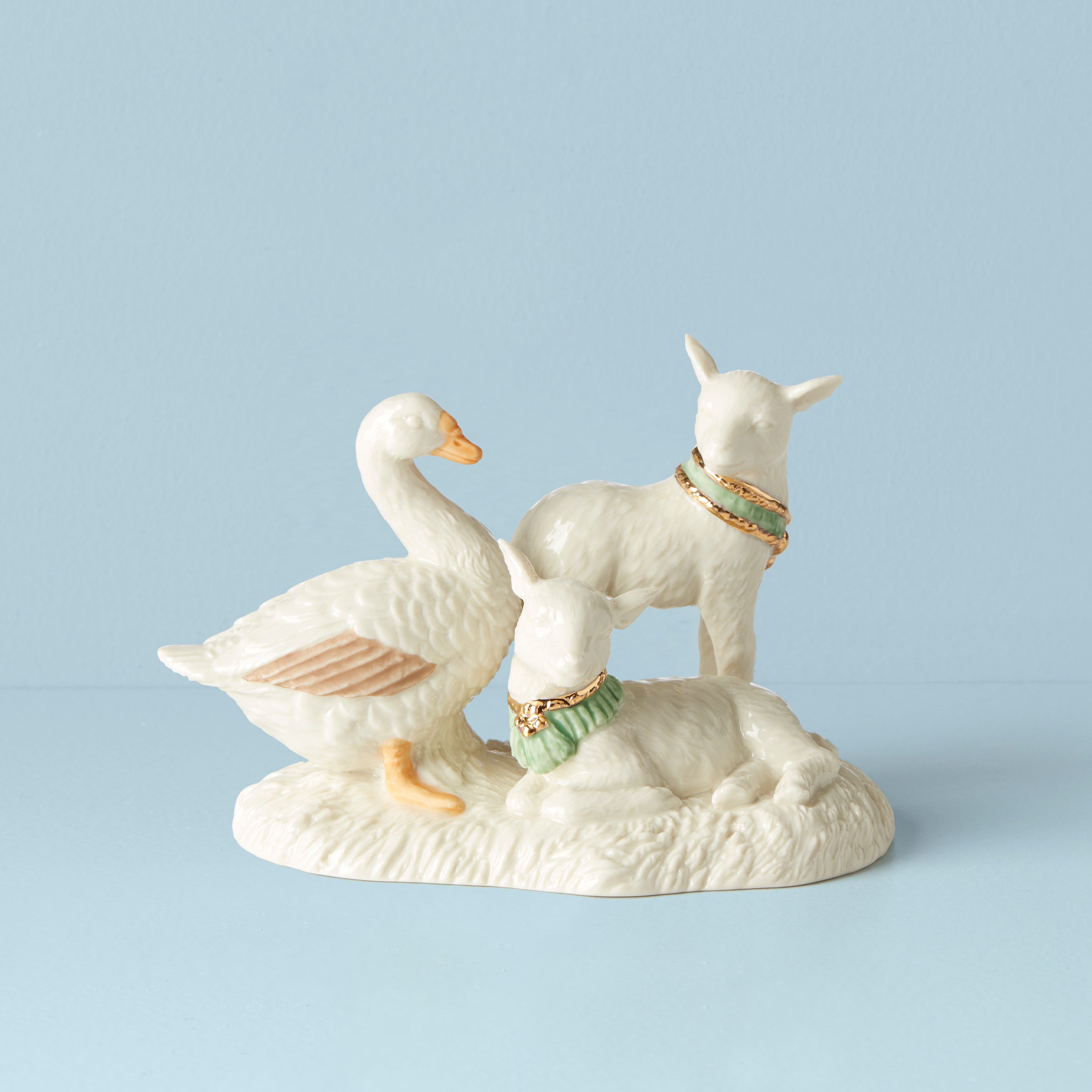 Lenox Fine Lenox Fine First Blessing Goose & Lambs Figurine