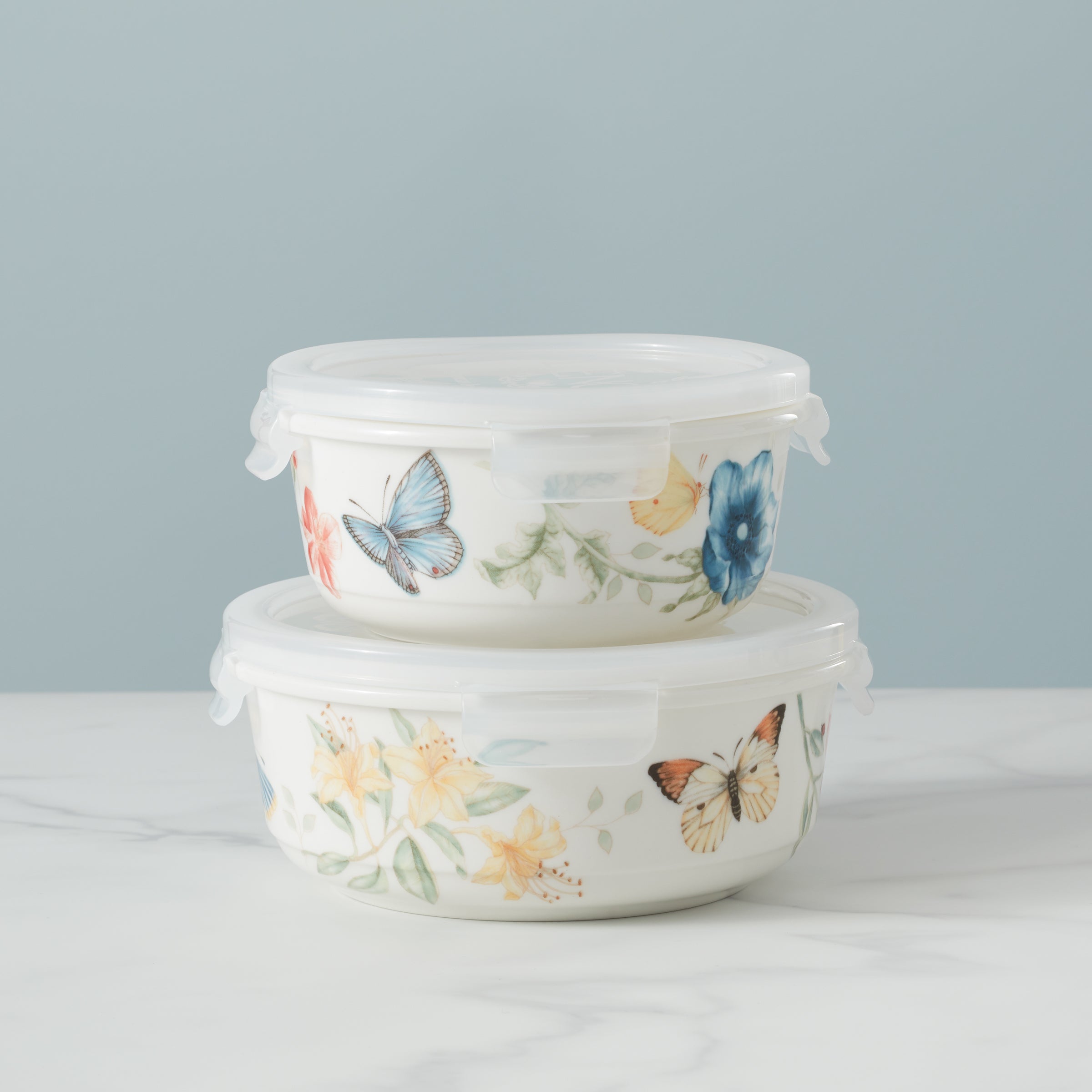 Lenox Fine Lenox Fine Butterfly Meadow Large Round Container - Image 4