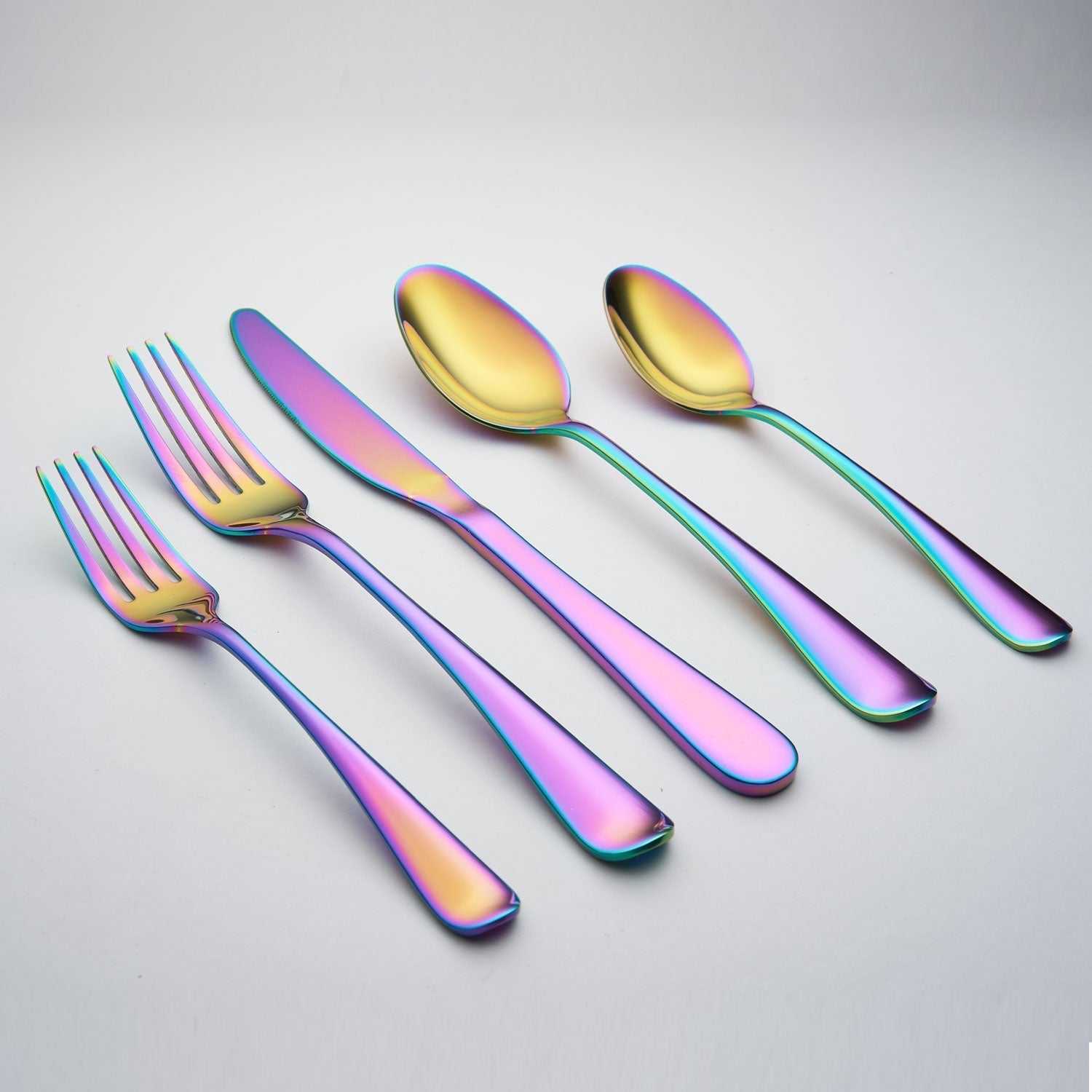 Lenox Fine Lenox Fine Rhiannon Rainbow Mirror 20-Piece Flatware Set