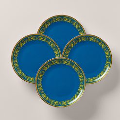 Lenox Fine Lenox Fine LX Remix Blue Accent Plates, Set of 4