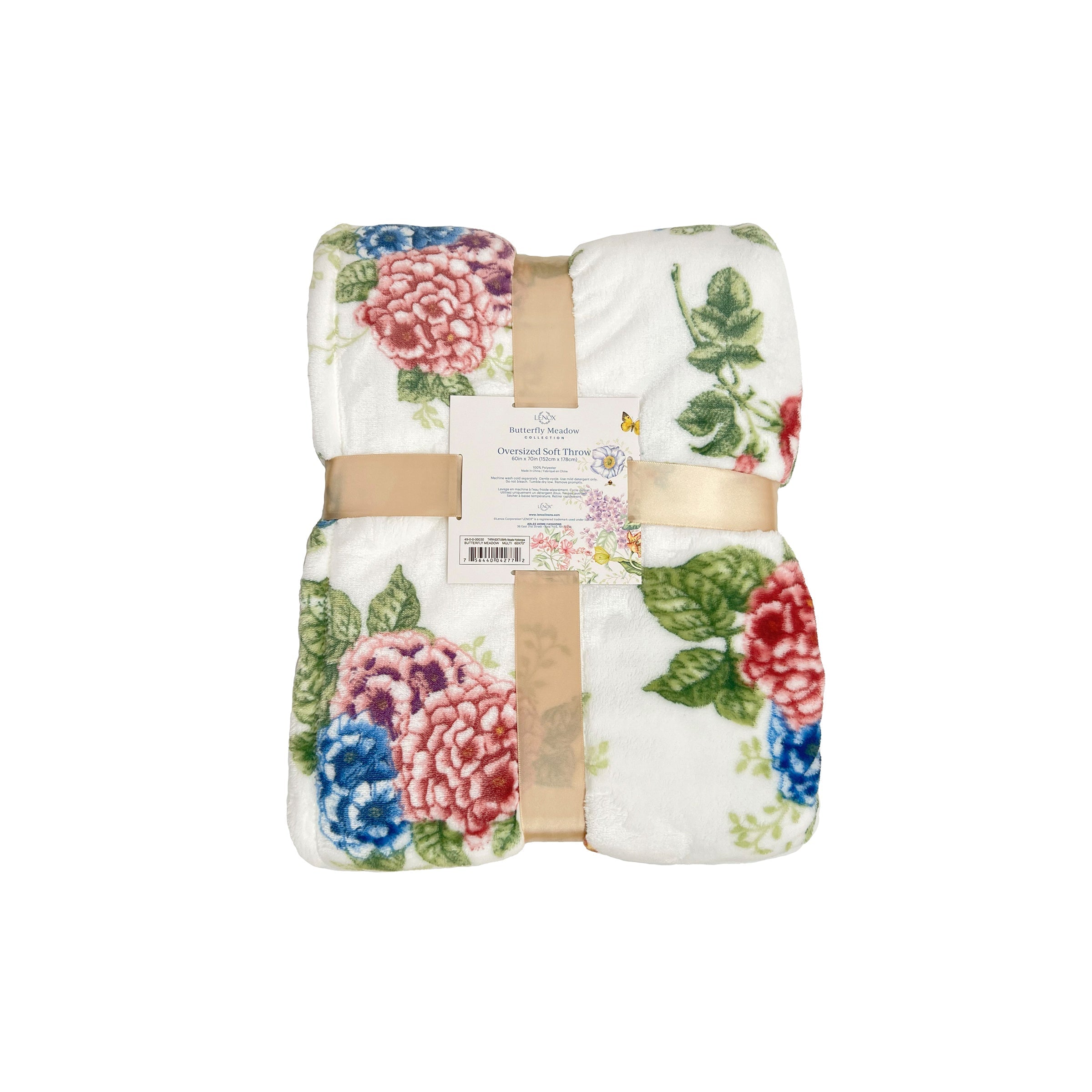 Lenox Fine Lenox Fine Butterfly Meadow Hydrangea Throw Blanket - Image 3