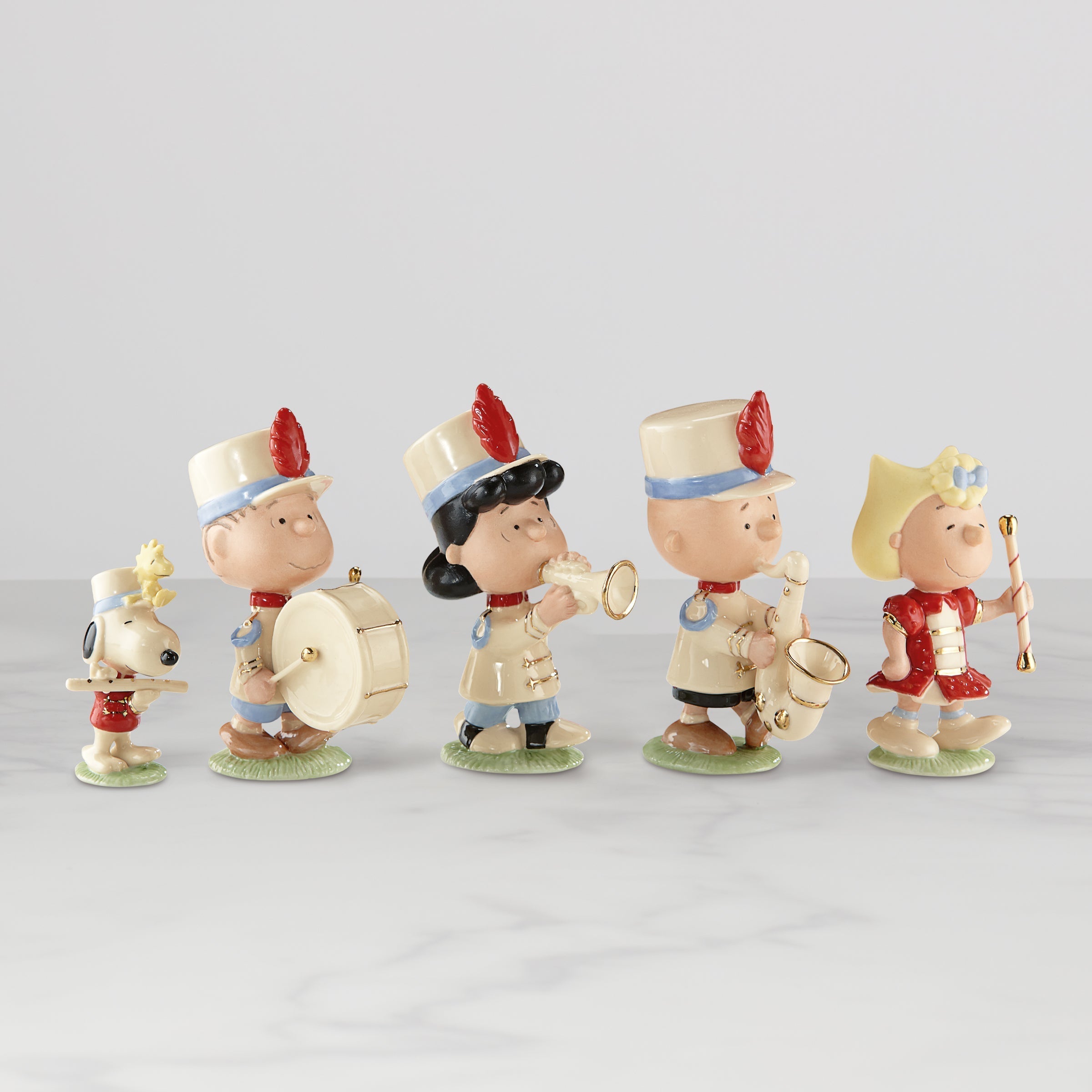 Lenox Fine Lenox Fine Peanuts 5-Piece Marching Band Figurine Set
