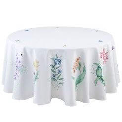 Lenox Fine Lenox Fine Butterfly Meadow Garden 70x70 Round Tablecloth