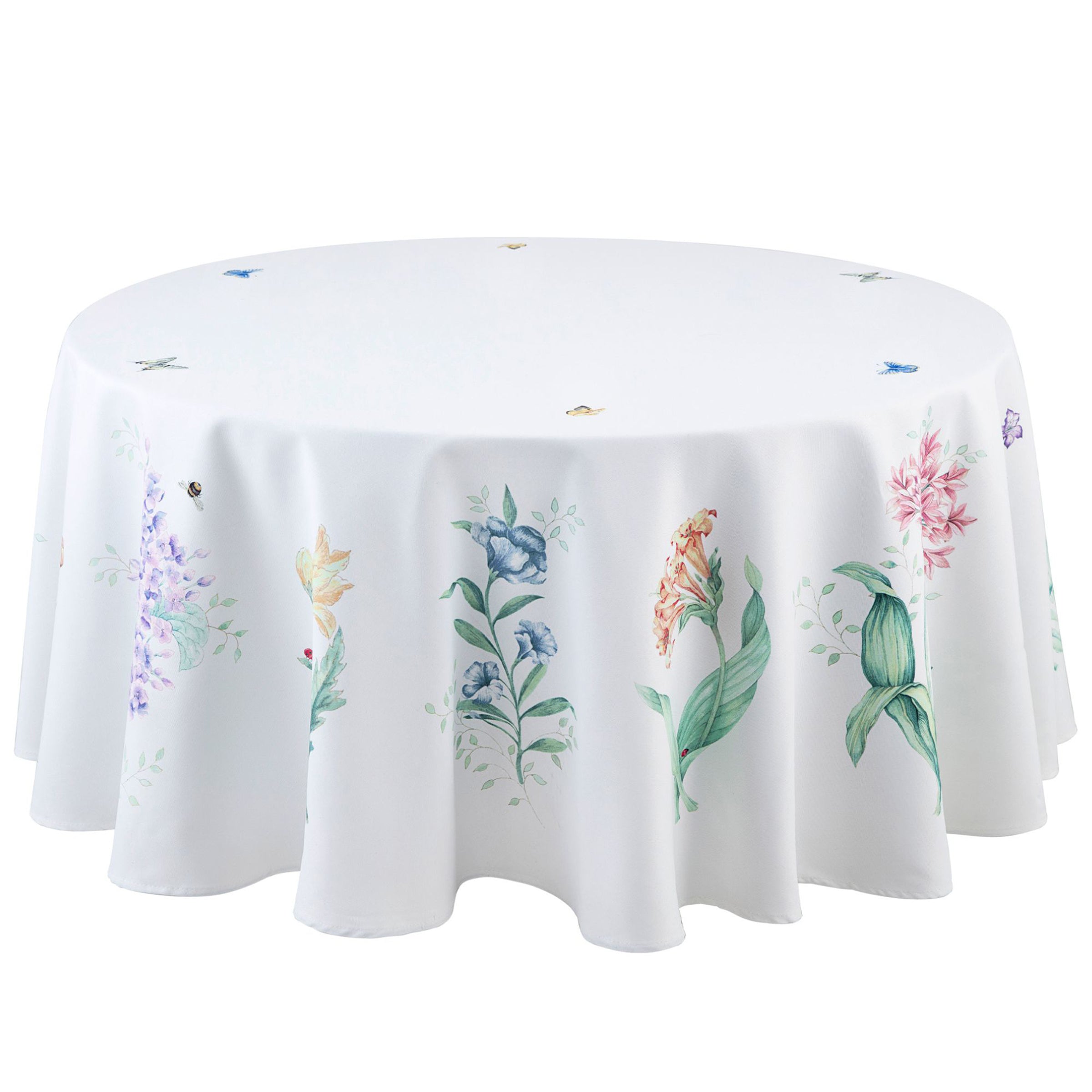 Lenox Fine Lenox Fine Butterfly Meadow Garden 70x70 Round Tablecloth