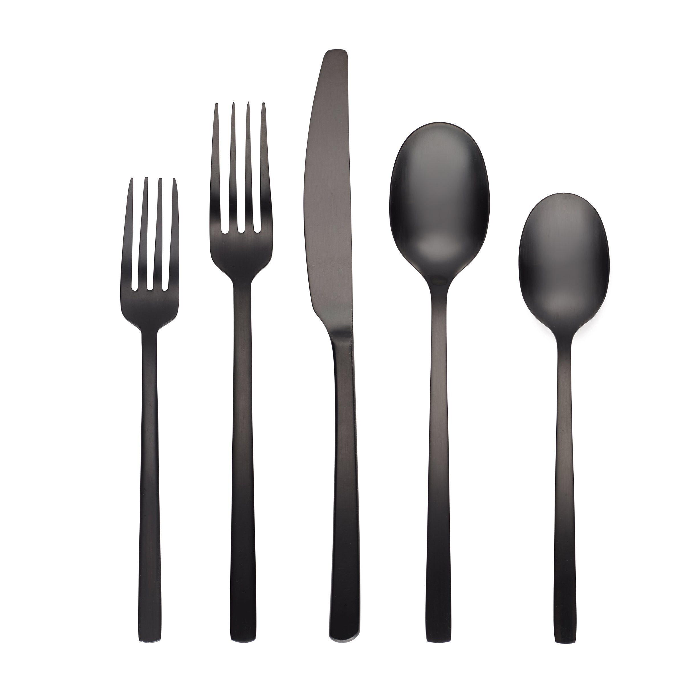 Lenox Fine Lenox Fine Beacon Black Satin 45-Piece Flatware Set