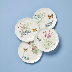 Lenox Fine Lenox Fine Butterfly Meadow Herbs Accent Plates, Set of 4