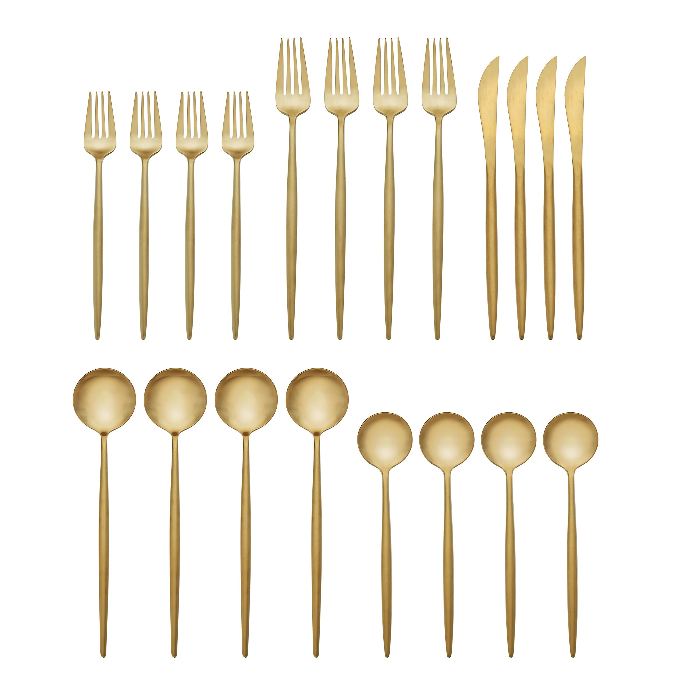 Lenox Fine Lenox Fine Zephyr Gold Satin 20-Piece Flatware Set - Image 2
