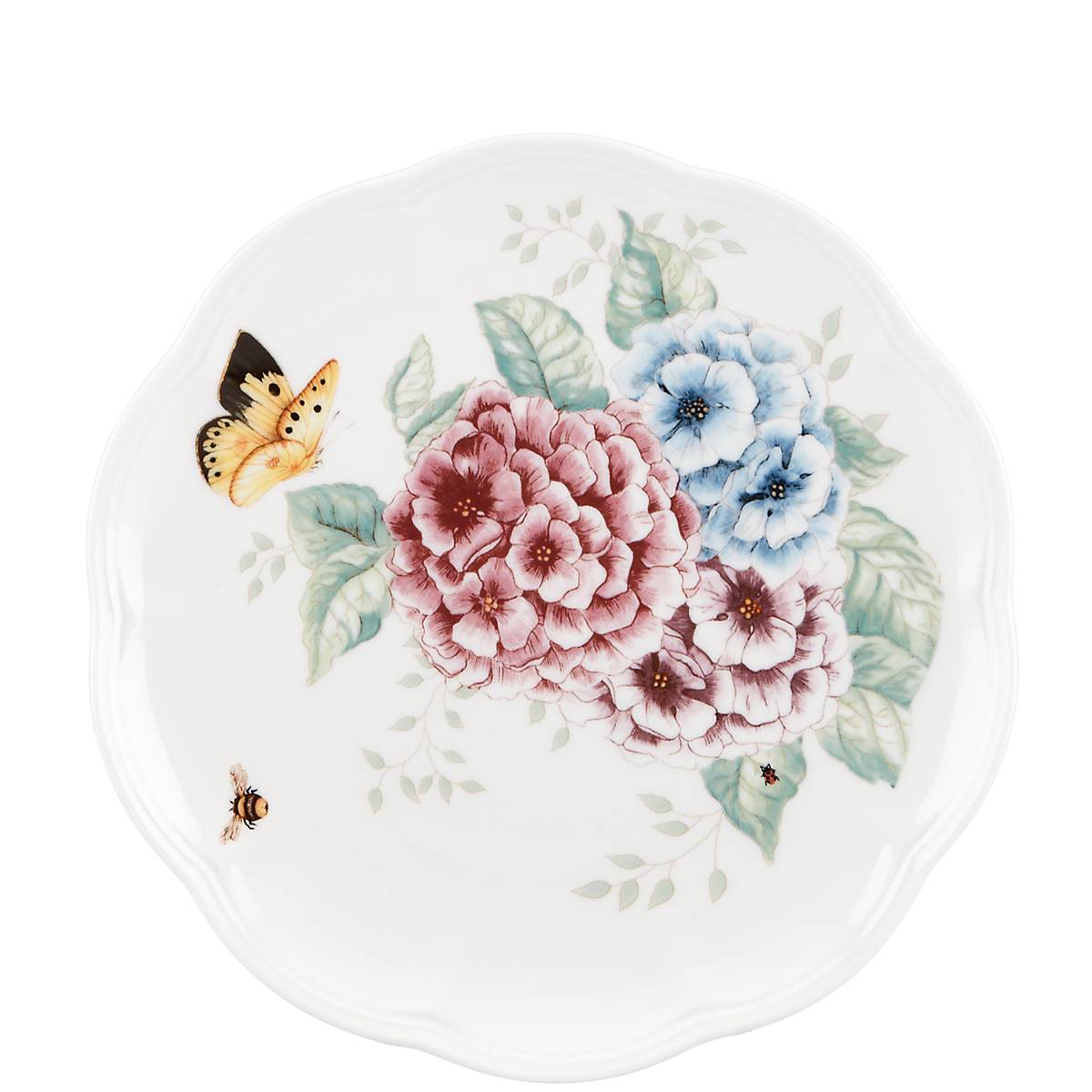 Lenox Fine Lenox Fine Butterfly Meadow Hydrangea 12-Piece Dinnerware Set - Image 4