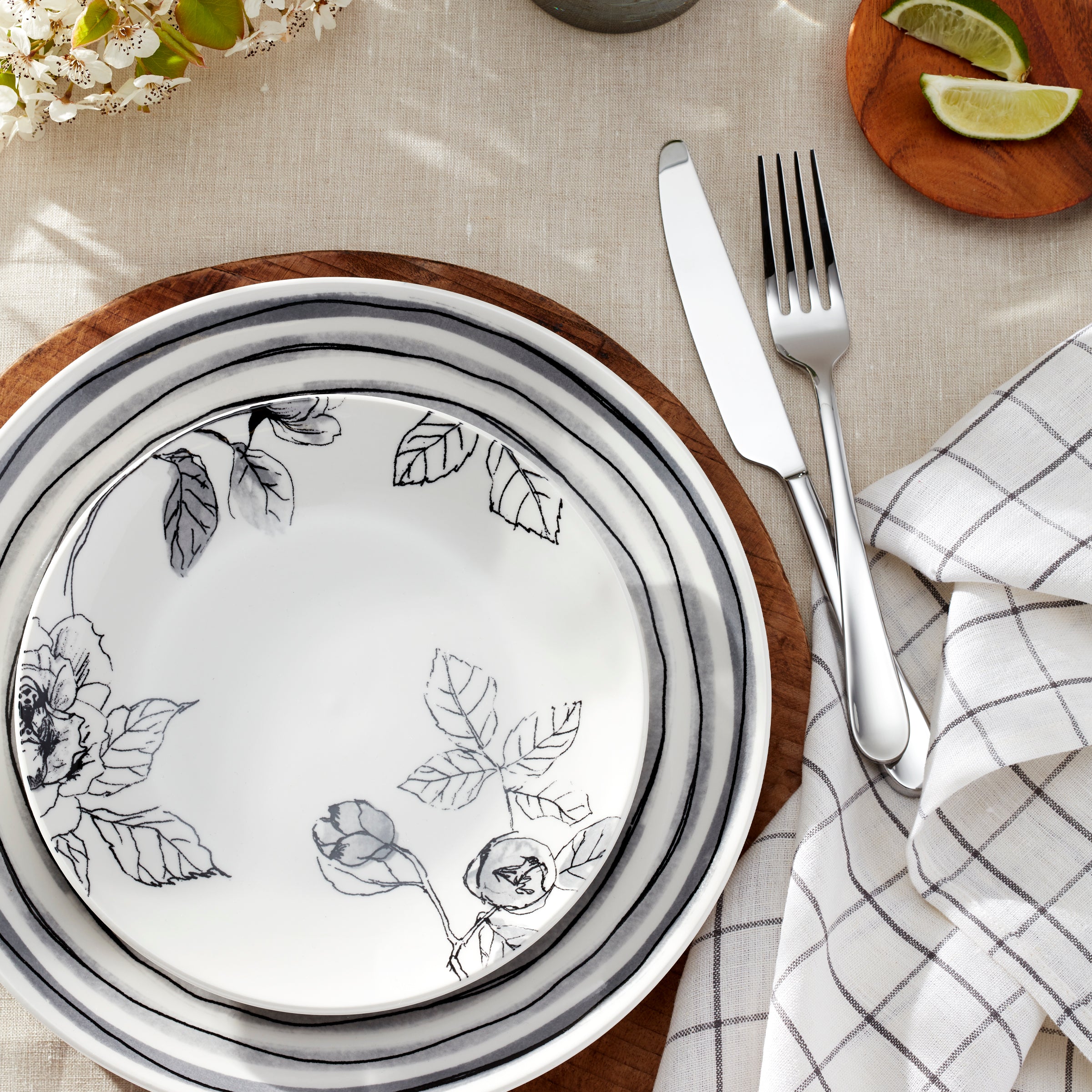 Lenox Fine Lenox Fine Sketchbook 12-Piece Dinnerware Set - Image 10