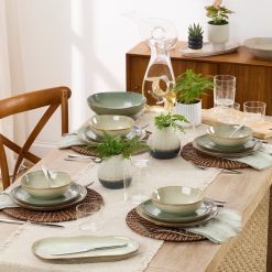 Alternative view of Lenox Fine Lenox Fine Organic Shades Sage Green 12-Piece Dinnerware Set