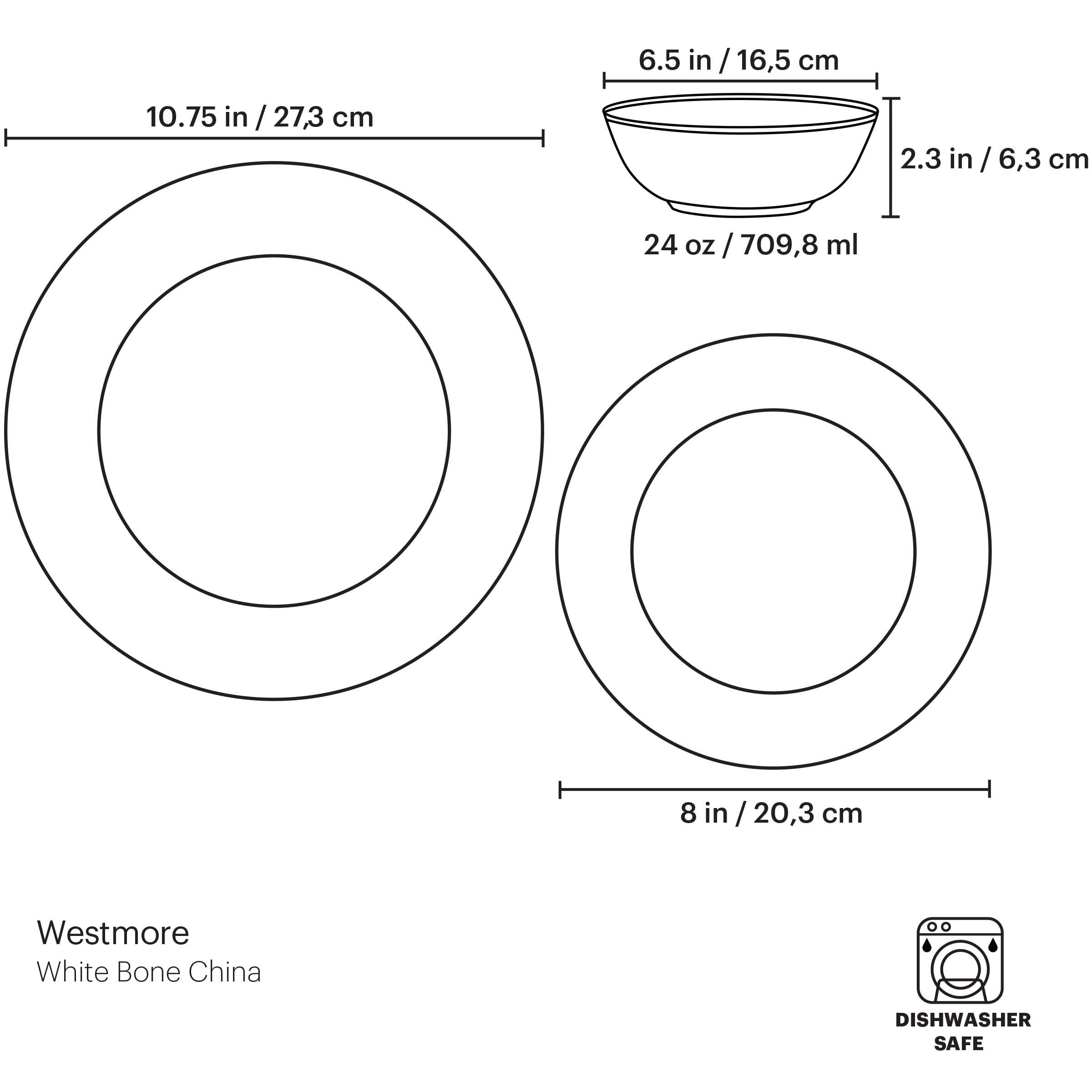 Lenox Fine Lenox Fine Westmore 3-Piece Place Setting - Image 6