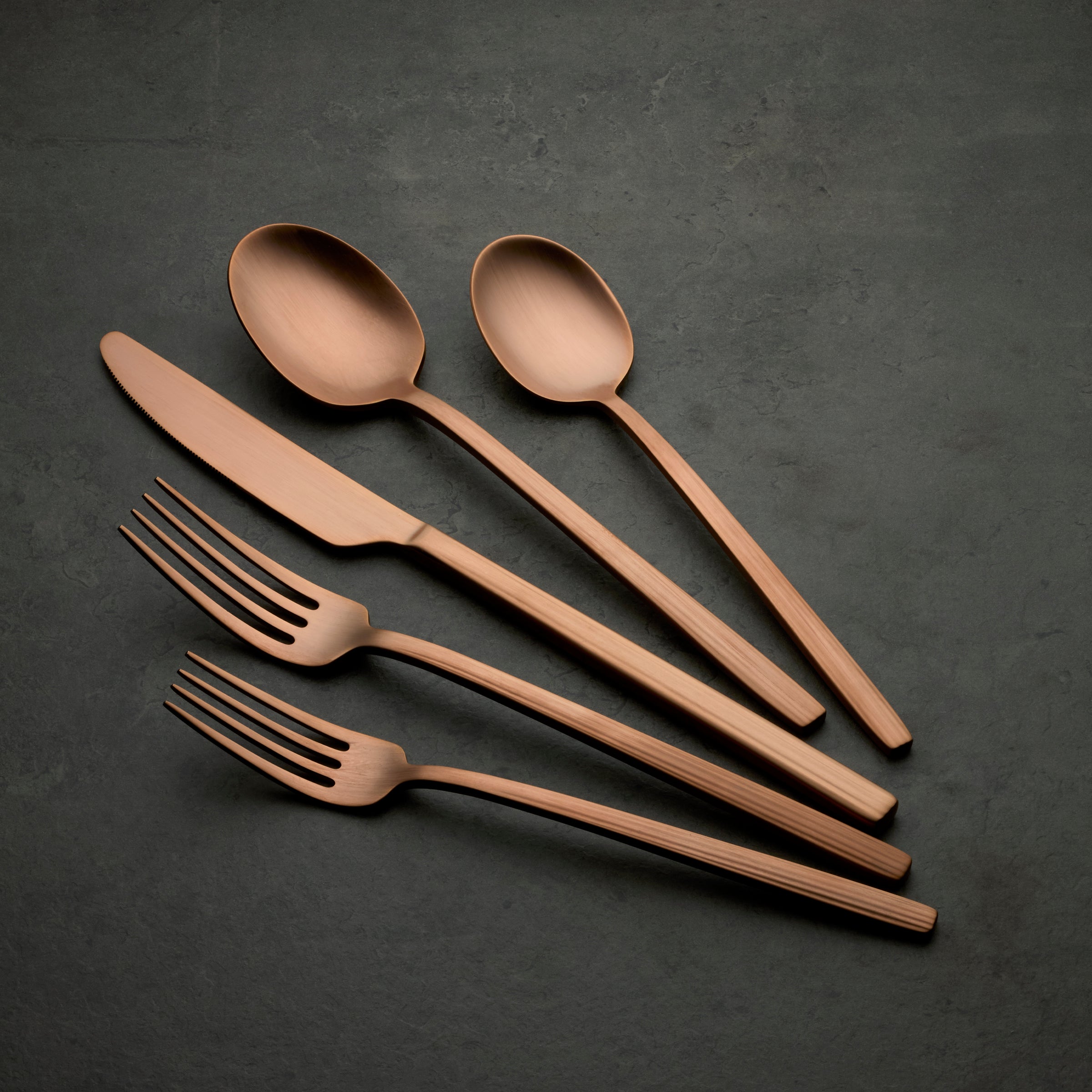 Lenox Fine Lenox Fine Dean Rose Gold Satin 20-Piece Flatware Set - Image 5