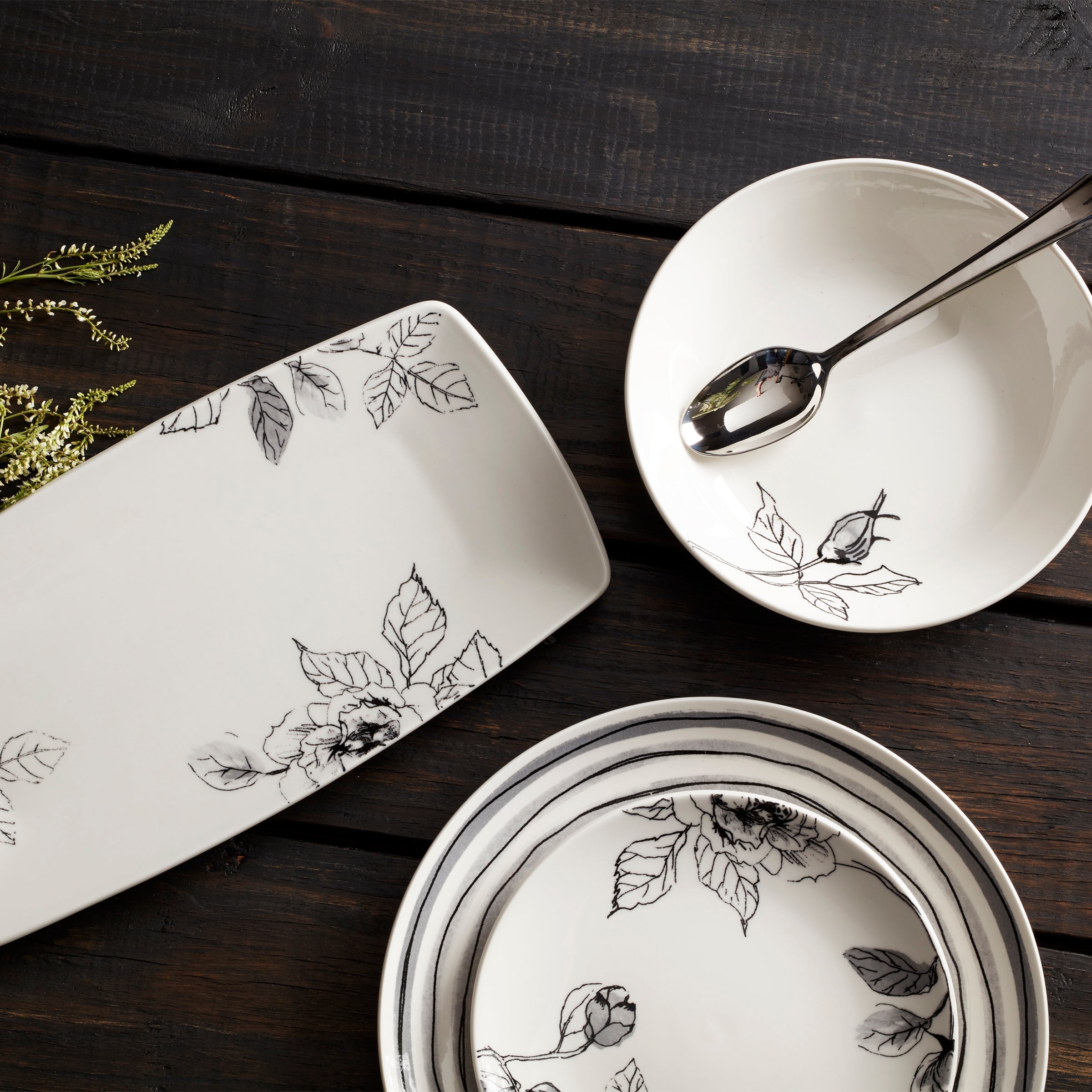 Lenox Fine Lenox Fine Sketchbook 12-Piece Dinnerware Set - Image 5