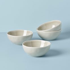 Lenox Fine Lenox Fine Bay Colors Grey All-Purpose Bowls, Set of 4