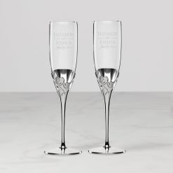 Alternative view of Lenox Fine Lenox Fine Personalized True Love 2-Piece Toasting Flute Set
