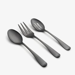 Alternative view of Lenox Fine Lenox Fine Rhiannon Black Satin 45-Piece Flatware Set