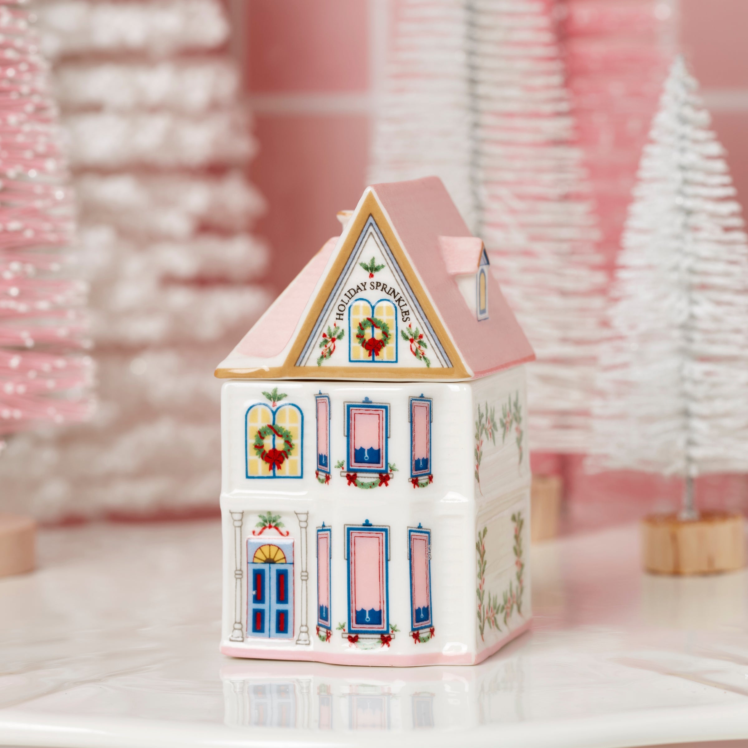 Lenox Fine Lenox Fine Lenox Spice Village 6-Piece Christmas Spice Jar Set - Image 5
