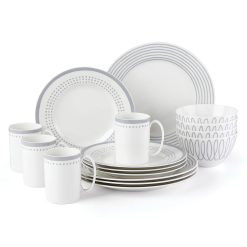 Lenox Fine Lenox Fine Charlotte Street East Slate 16-Piece Dinnerware Set