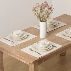 Lenox Fine Lenox Fine French Perle Natural 13x18 Placemats, Set of 4