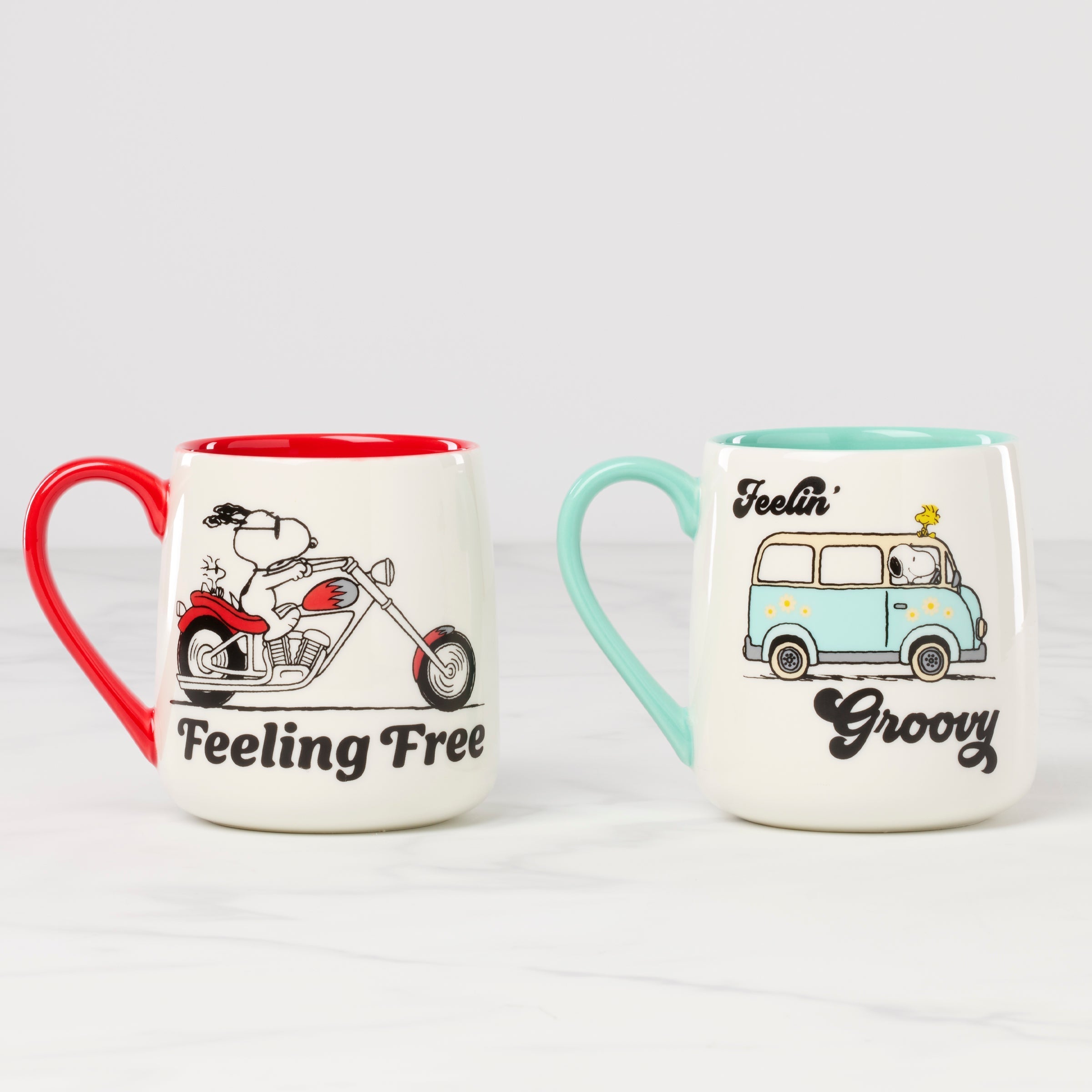 Lenox Fine Lenox Fine Peanuts Mugs Groovy-Feeling Free, Set of 2 - Image 2