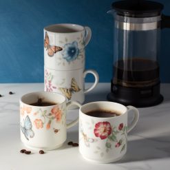 Alternative view of Lenox Fine Lenox Fine Butterfly Meadow Stacking Mugs - Set of 4