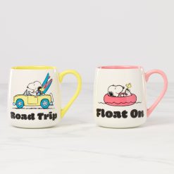 Lenox Fine Lenox Fine Peanuts Mugs Road Trip-Float On, Set of 2