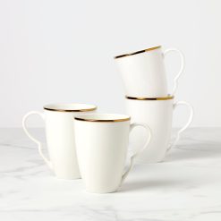 Lenox Fine Lenox Fine Contempo Luxe Mugs, Set of 4