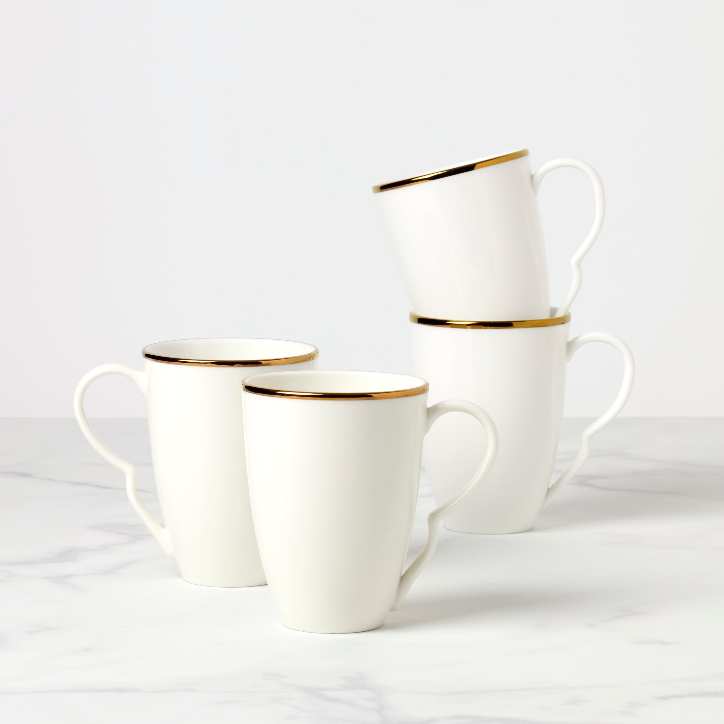 Lenox Fine Lenox Fine Contempo Luxe Mugs, Set of 4