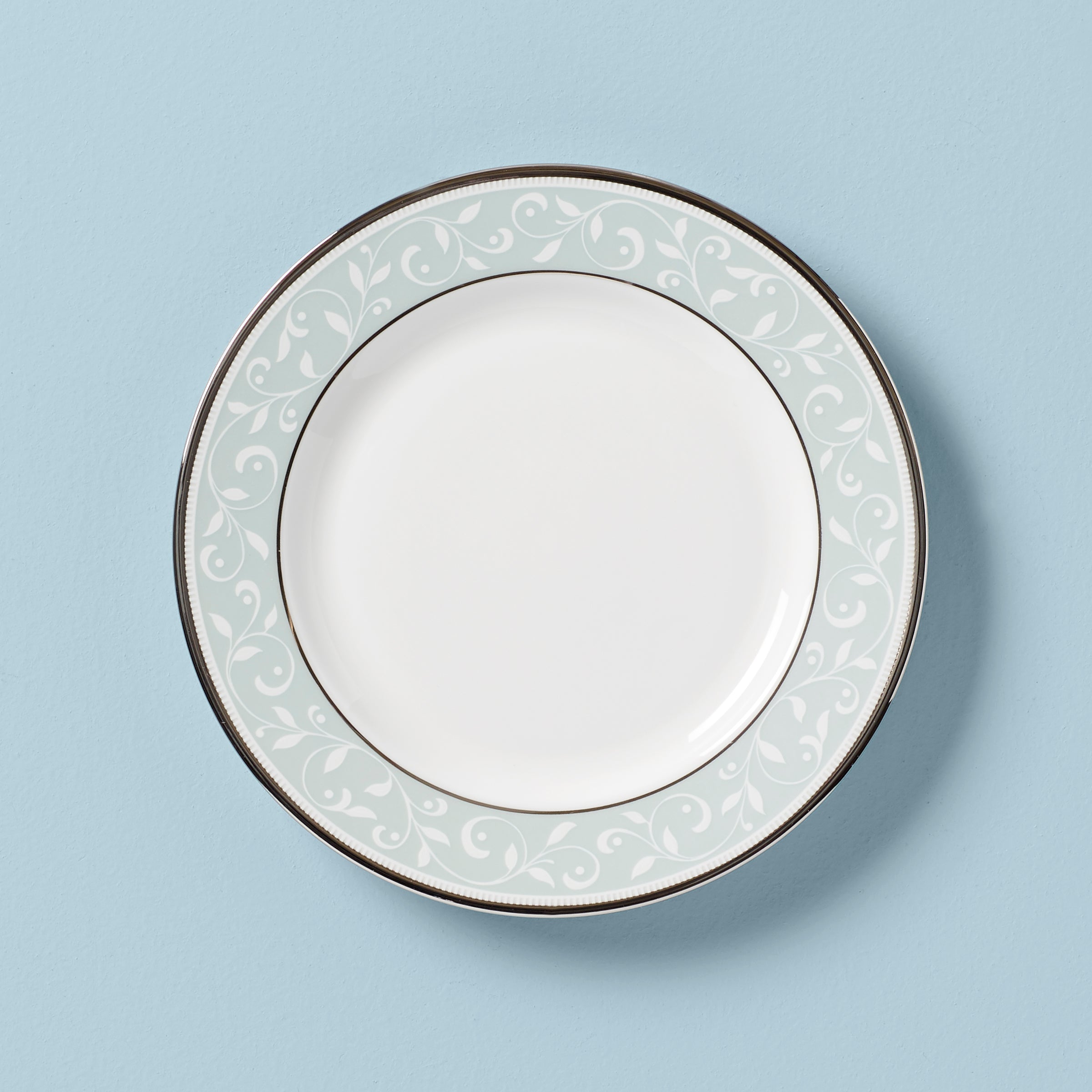Lenox Fine Lenox Fine Opal Innocence Blue Bread Plate