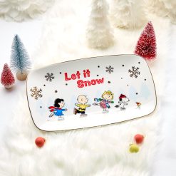 Alternative view of Lenox Fine Lenox Fine Snoopy Skating Hors d'Oeuvres Tray