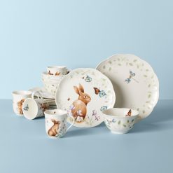 Lenox Fine Lenox Fine Butterfly Meadow Bunny 16-Piece Dinnerware Set