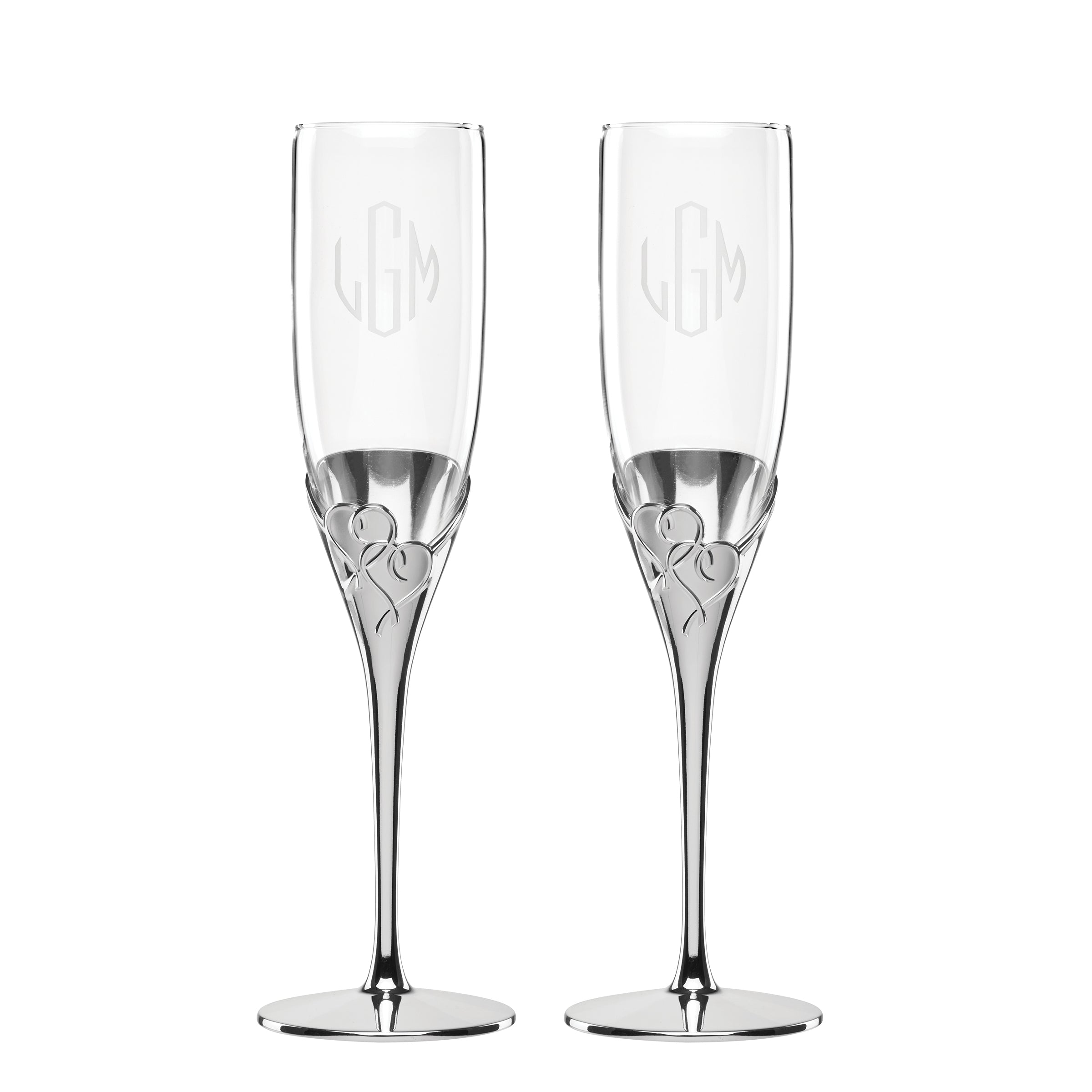Lenox Fine Lenox Fine Personalized True Love 2-Piece Toasting Flute Set - Image 4