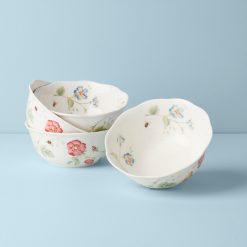 Lenox Fine Lenox Fine Butterfly Meadow Large All-Purpose Bowls, Set of 4