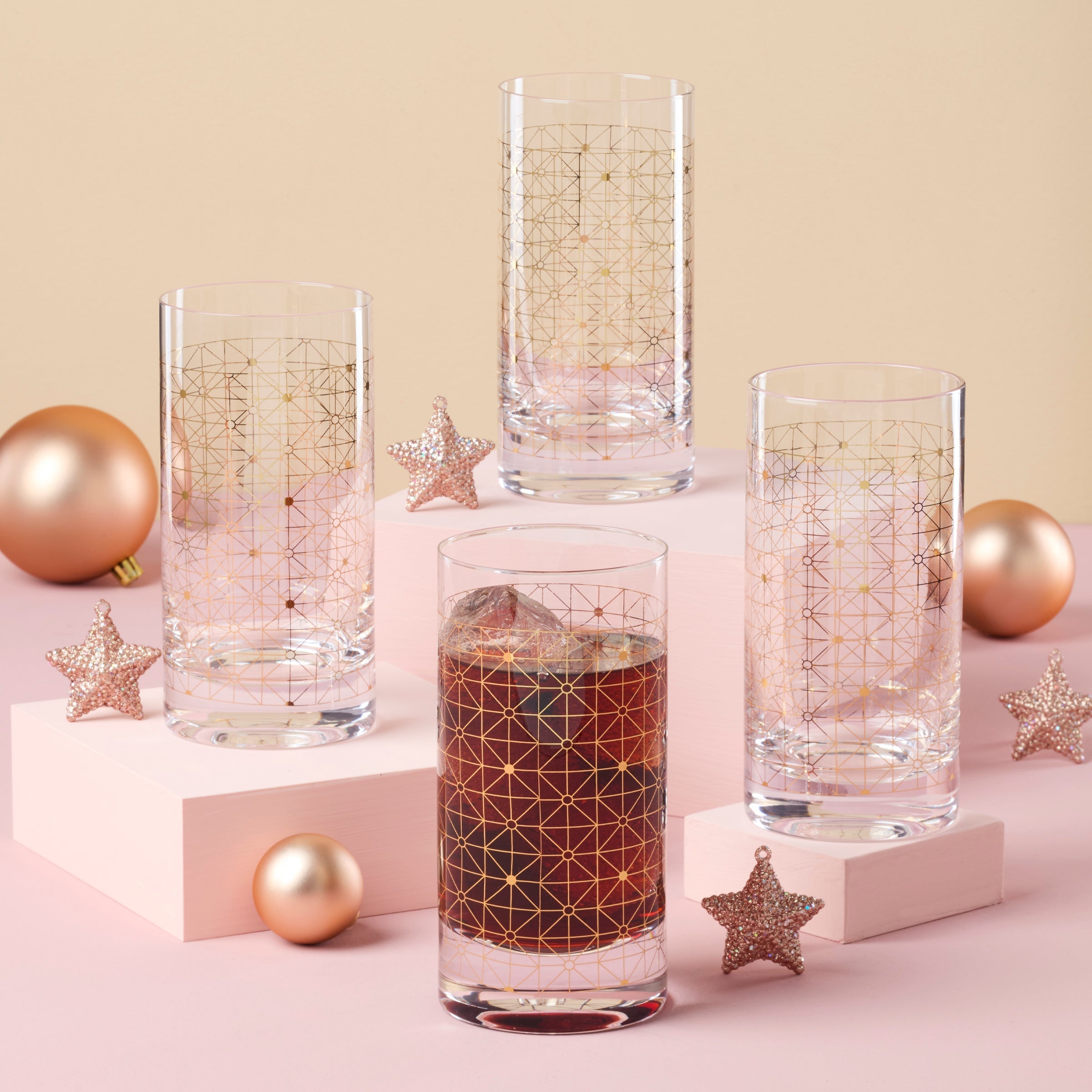 Lenox Fine Lenox Fine Tuscany Classics Gold Dust Highball Glasses, Set of 4 - Image 3