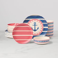 Lenox Fine Lenox Fine 24 Seven Melamine Aweigh We Go 18-Piece Dinnerware Set